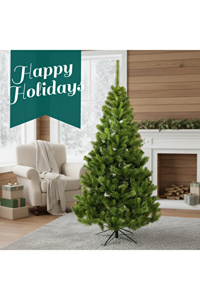 GLAMSI Artificial Christmas tree 150 cm with 100 branches and plastic stand