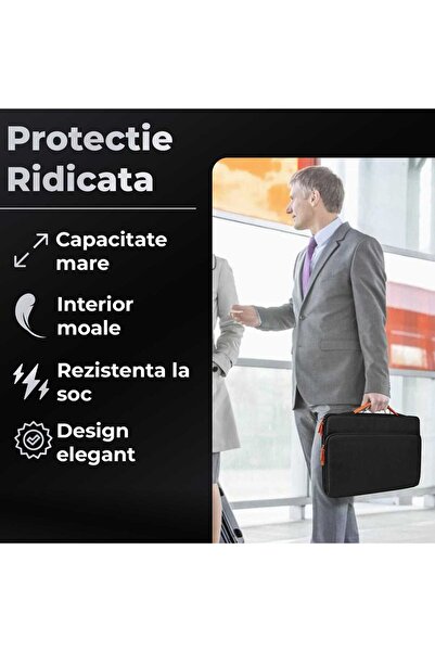 Timebox Geantă portabilă pentru laptop, 13'', 14'', 15'', 16'' inch, pentru notebook, ultrabook, impermeabilă, compatibilă cu Wi-Fi