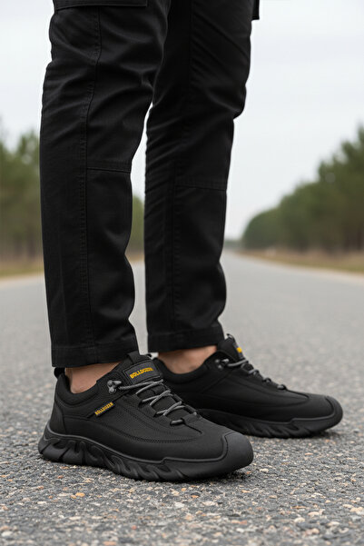 Bulldozer Black Nubuck Genuine Leather Non-Slip Sole Men's Casual Shoes