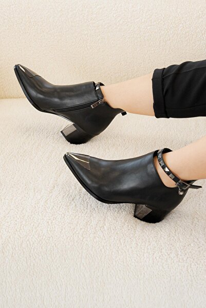 KRISTE BELL ÖZEL SERİ BİLEK KAPSÜL DETAYLI KADIN BOT 223 KB0 0050 CİLT SİYAH