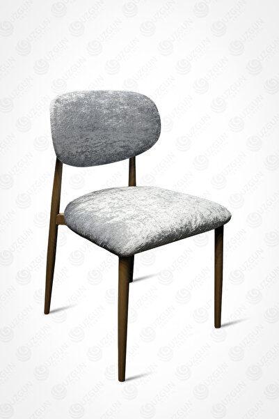 GUZGUN Bohem Tarz Lüks Kadife Sandalye Kılıfı – Modern, Esnek, Yıkanabilir Sandalye Örtüsü | Gri