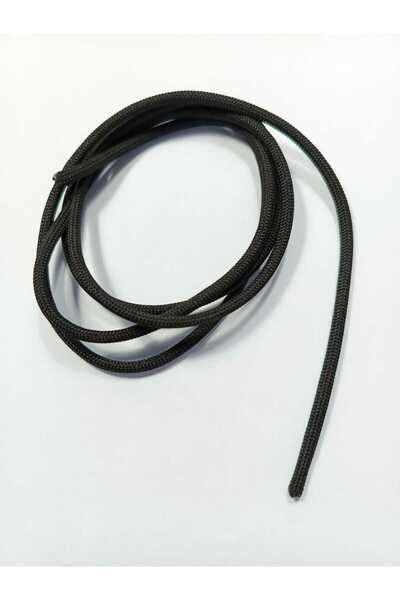 Eskişehir hobi sanat KALIN 3 mm 1 Metre Kalın Cevşen İpi Kolye İpi Muska İpi Siyah Renk ( KALIN CEVŞEN İPİ )