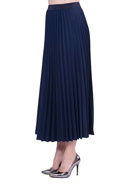 Invee Pleated Skirt Dark Blue 6998