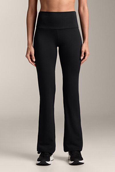 Oysho Kadın Siyah Flare Comfort Pantolon