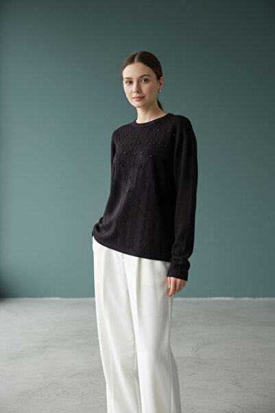 ENDAMIM ΓΥΝΑΙΚΕΙΟ ΠΛΕΚΤΟ ΠΟΥΛΟΝΤΙΚΟ ΜΕΣΑΙΑΣ ΠΛΕΚΤΟΣΟΥΛΑΣ ΜΕ ΚΟΝΤΕΣ ΧΑΡΝΙΣΤΡΕΣ ΛΕΠΤΟΜΕΡΕΙΕΣ