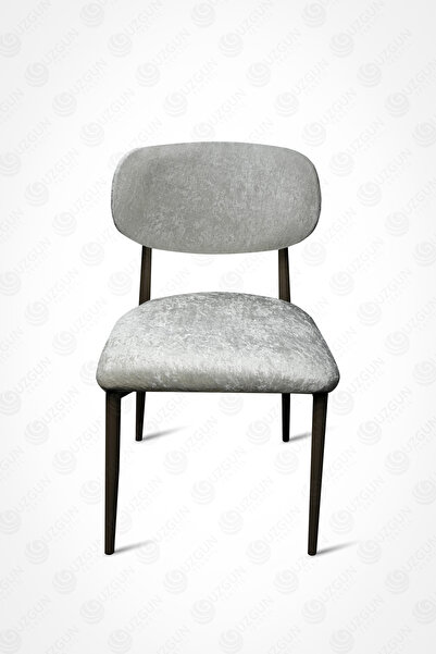 GUZGUN Bohem Tarz Lüks Kadife Sandalye Kılıfı – Modern, Esnek, Yıkanabilir Sandalye Örtüsü | Gümüş