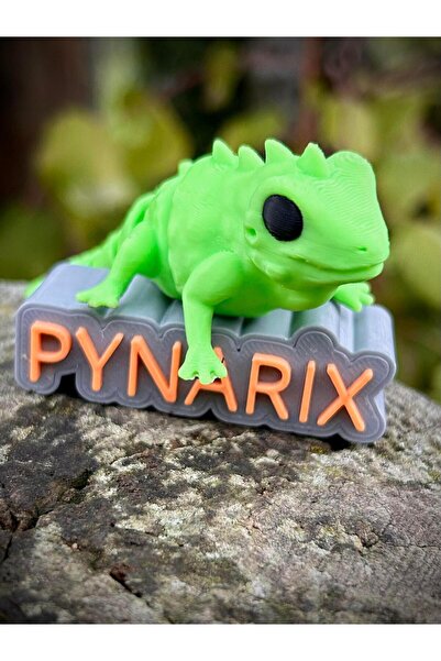 İguana Figür – Tropik Dünyanın Sessiz Gözlemcisi! 🦎🌴☀️ 3D Hareketli Organik Model - 9 cm