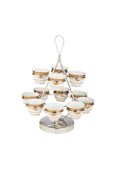 ABAREEK 12-compartment stainless steel coffee cup holder