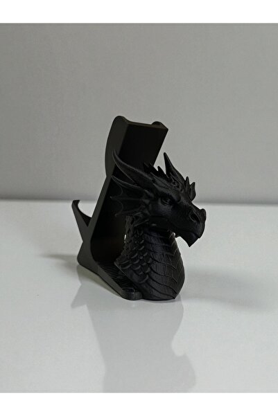 Tuno Design Dövme Makinesi Standı - Siyah Ejderha Dövme Makinesi Tutucu Figür