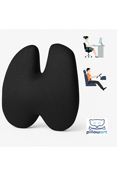 PİLLOWART Visco Bel Yastığı Sırt Minderi Yastığı