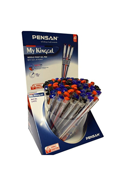 Pensan My-Kıng Jel Metal Klipsli Msk 0,5 Mm Karışık Mavi-siyah-kırmızı (60 Lı...