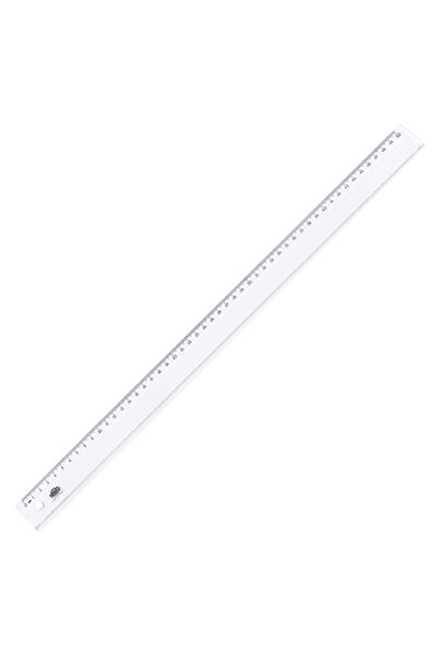 HATAS مسطرة قياسية بلاستيكية واسعة شفافة 50 سم 0170-25 Lİ PAKET-25-LI-PKT