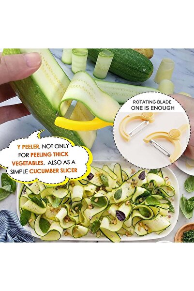 DELPI 2-in-1 Peeler for Vegetables & Fruits, 15.7 cm, Plastic/Stainless Steel, Yellow