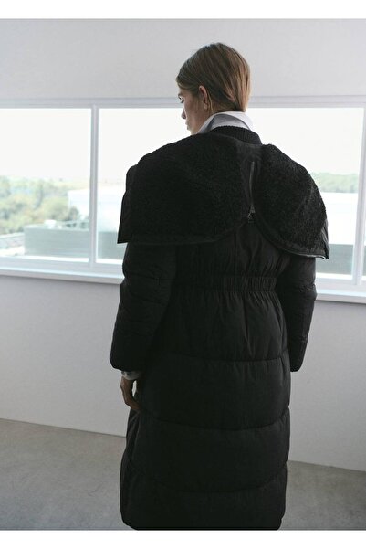 MANGO Woman Kapüşonlu kapitone anorak