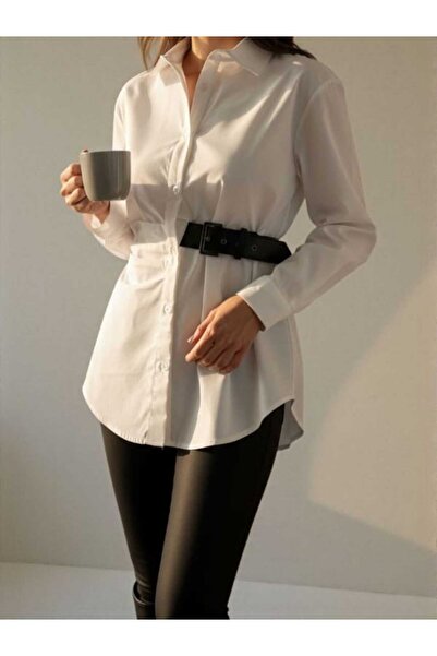 BEBE PLUS Belt Detail Shirt