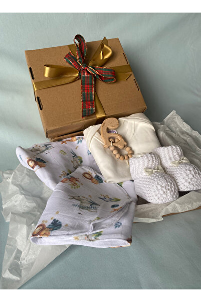 tiny wood Welcome Baby, Unisex, Newborn Baby Organic Gift Set