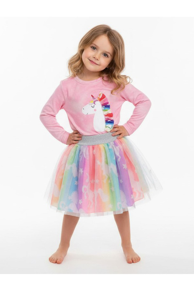 By Piera Seasonal Children's Blouse & Skirt Set 01399