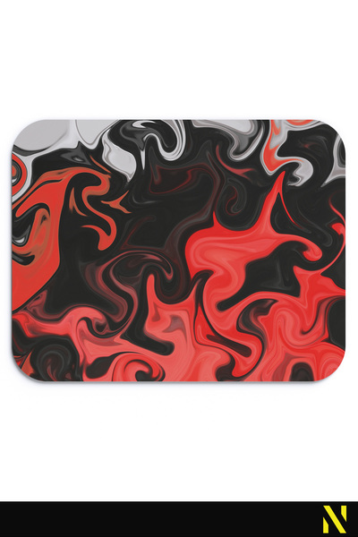 nilizma Цветна ергономична подложка за мишка с мраморен мотив и противоплъзгаща основа Подложка за мишка за дома и офиса