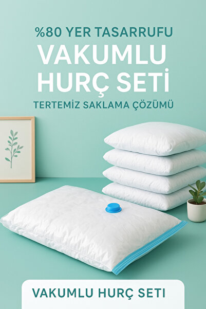 EYSA HOME 4 Adet XXL Eysa Vakumlu Hurç (80X100 CM)