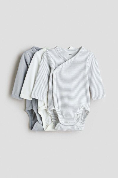 H&M 3-pack long-sleeved bodysuits