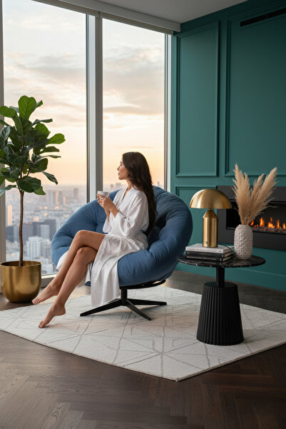 Home Ronin 360 Derece Döner Mekanizmalı Berjer Tekli Koltuk - Modern ve Şık T...