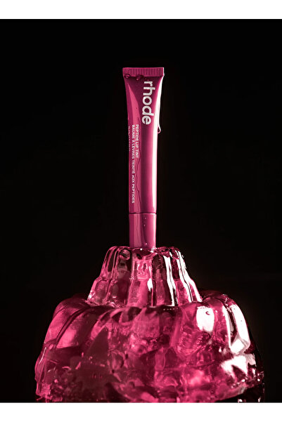 Rhode Island لون الشفاه الببتيدي، ملمع الشفاه، مرطب الشفاه، يجعل الشفاه أكثر امتلاءً ونعومة، 10 مل (جيلي التوت)