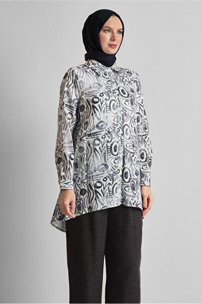 Alvina Patterned Pants Suit 44813