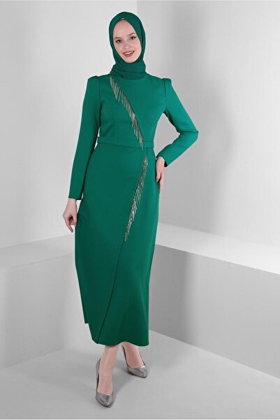 Alvina TASSEL DETAIL CREPE DRESS 43588