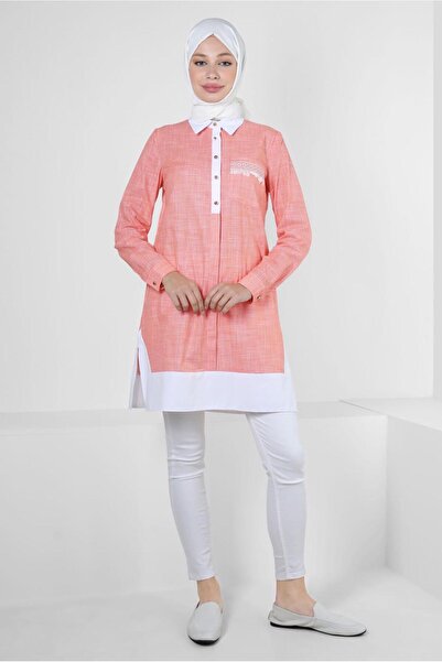 Alvina Buttoned Embroidered Tunic 43915