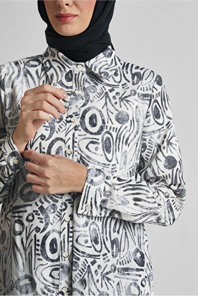 Alvina Patterned Pants Suit 44813