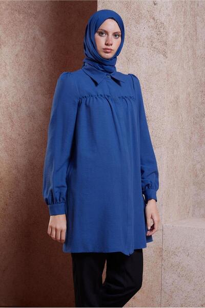Alvina 44489 Model Shirt Collar Tunic