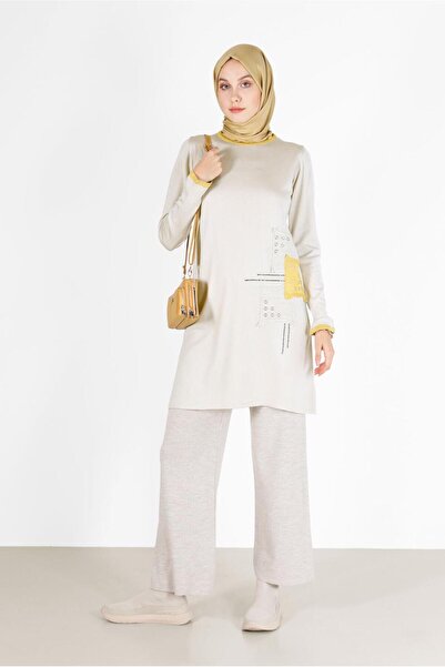 Alvina YAMA DETAYLI TRİKO TUNİK 42033