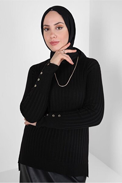 Alvina DÜĞME DETAYLI TRİKO KAZAK 44073-1