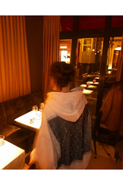 Touz Moda Деталі файлу Crystal Oversize Hoodie Sweatshirt