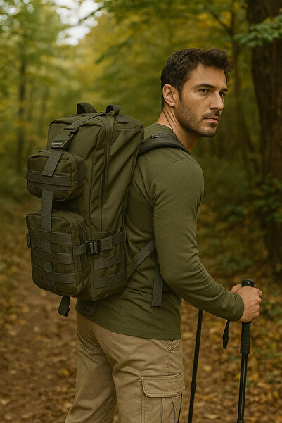 ÇANTA 65 Lt Konfor Serisi Ortopedik Askeri Taktik Dağcı Kamp Trekking Seyahat...