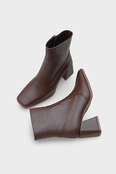 Capone Outfitters Anjela Küt Burunlu Yandan Fermuarlı Kadın Bot