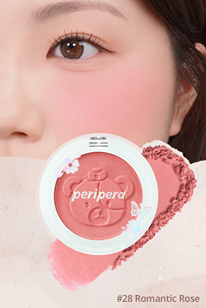 PERIPERA Yumuşak ve Nemli Dokulu Allık Pure Blushed Sunshine Cheek (#28 Romantic Rose) (Palace Ver)