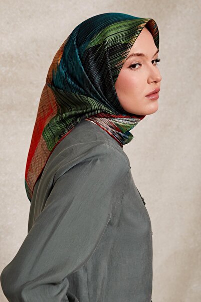 Levidor Μεταξωτό μαντήλι με σχέδιο με πλέγμα πλακιδίων