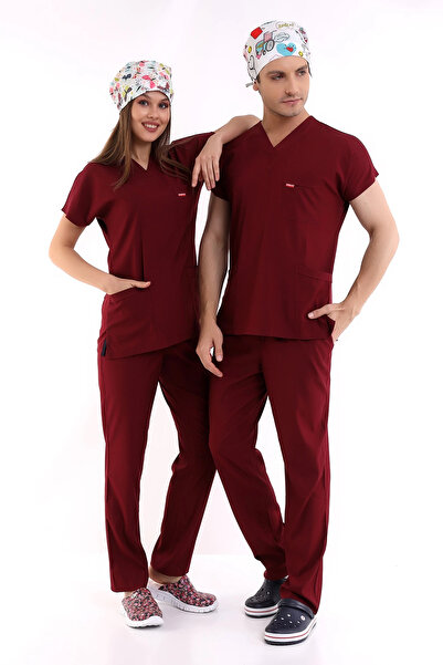 Bilenn Tekstil طقم أكمام ليكرا للجنسين من Bflex - 6407 أحمر كلاريت