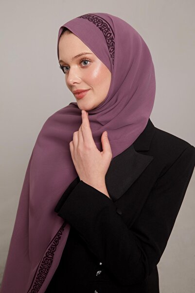 Levidor Mor Desenli Medine İpeği Şal