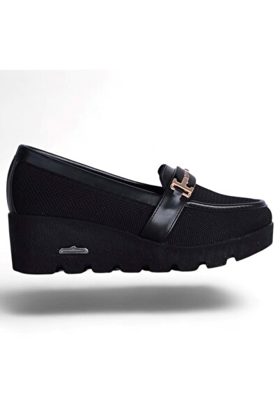 moda ayakkabım Esracan 2160 Siyah Kadın Babet Ayakkabı