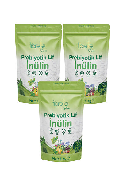 Fibrelle Prebiyotik Lif 3 Kg. Doğal Inülin 3 Adet Endokrin Orijinal Ürün Inülin