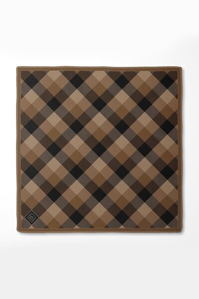 Levidor Μεταξωτό κασκόλ από μετάξι με κουκκίδες βιζόν