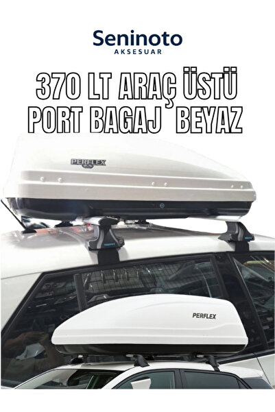 PERFLEX 370 LT Eko Araç Üstü Port Bagaj Beyaz