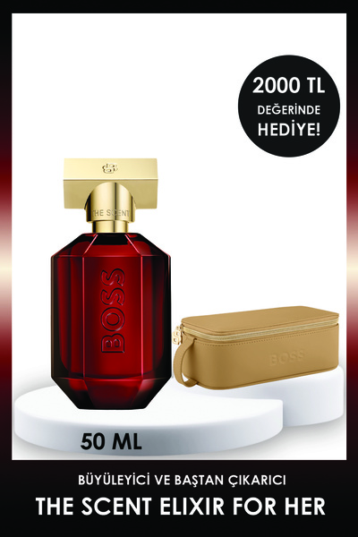 Hugo Boss Boss The Scent Elixir Parfum Intense 50 ml Kadın Parfüm + Çanta