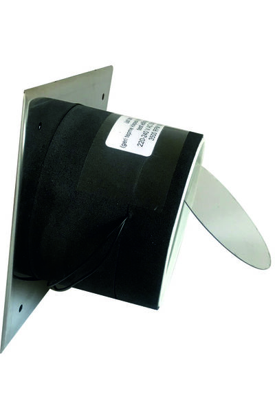 SAKOYA Aspiratör 304 Paslanmaz Kare Delikli, 100 lük baca ve tavan tipi, 100 M3/h, Geri Tepme Klapeli