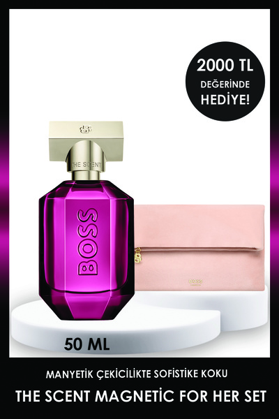 Hugo Boss The Scent Magnetic For Her EDP 50 ml Kadın Parfüm + Çanta
