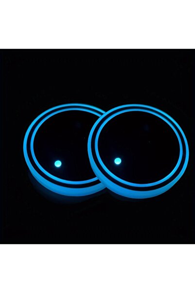 Choice 2 pcs 2PCS Car Luminous Coasters LED Cup Holder Lights 7 Color-Changin...