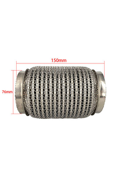 Choice أنابيب عادم مرنة من الفولاذ المقاوم للصدأ SUS304 مقاس 76 × 150 مم مع و...