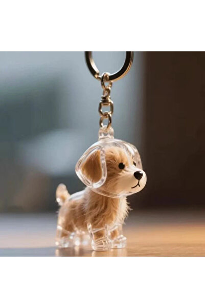 Choice 1 قطعة من Dog3 قلادة شفافة لطيفة على شكل كلب سلسلة مفاتيح إبداعية لتخز...